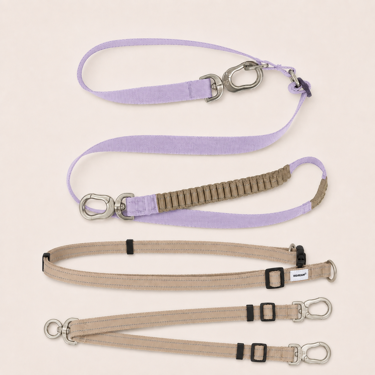 Hibiscus color HD029008-04F leash with HD029009 and HD029010 extensions SKU image