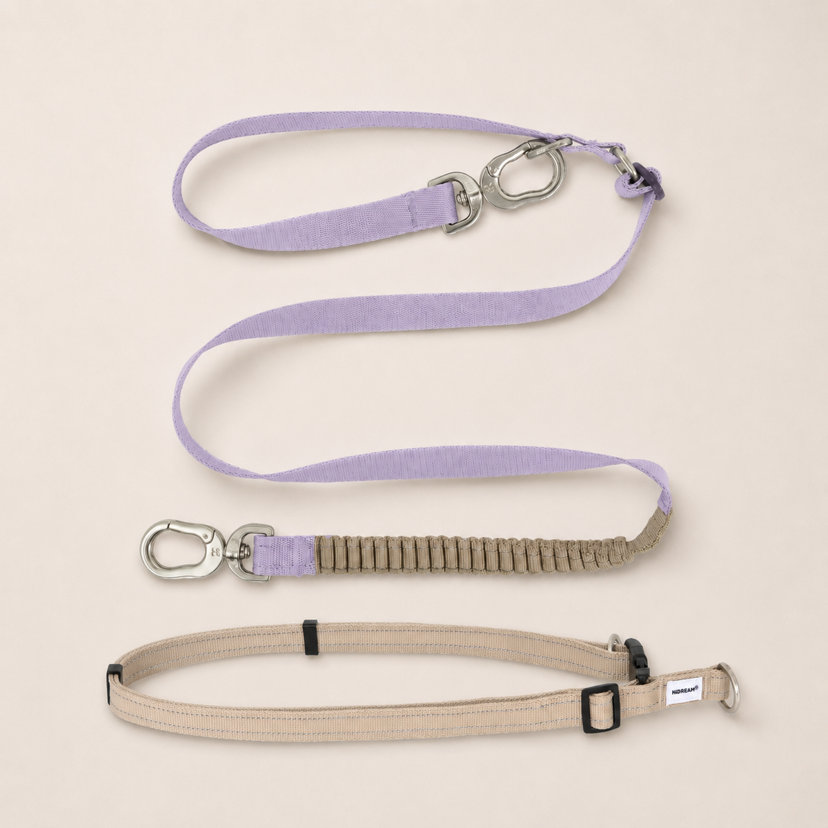 Hibiscus color HD029008-04F leash with HD029009 waist-shoulder extension SKU image