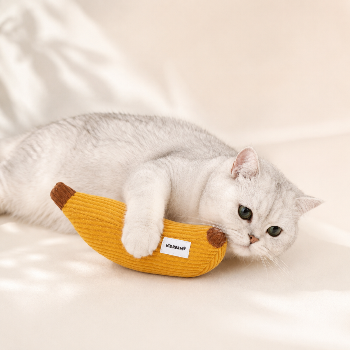 Banana catnip plush toy style