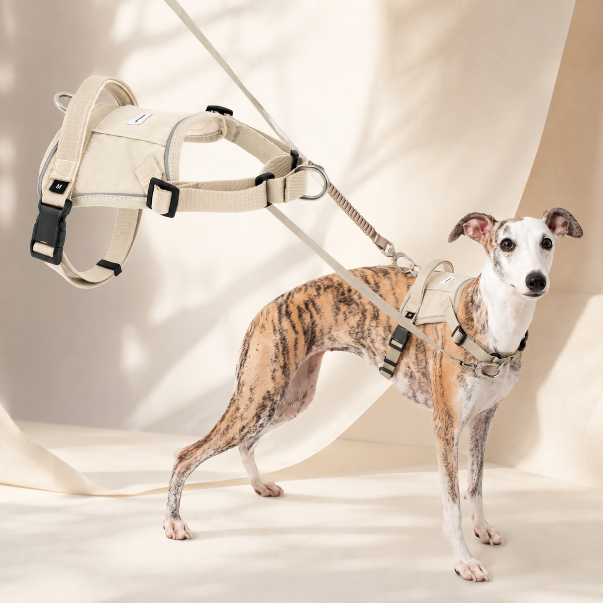 Milk Brown HD029007 dog harness SKU image