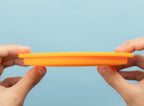Folded silicone travel bowl for compact carrying