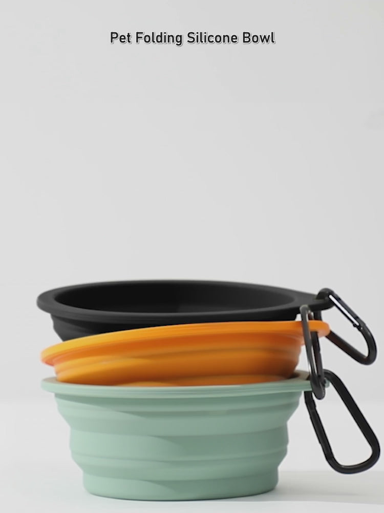 PawPad foldable silicone travel bowl product video